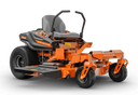 Orange Ariens zero-turn lawn mower on a white background
