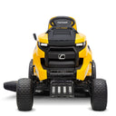 Yellow and black Cub Cadet lawn mower on a white background
