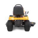Yellow and black Cub Cadet riding lawn mower on a white background