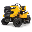 Yellow and black Cub Cadet lawn tractor on a white background