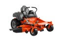 Orange Husqvarna riding lawn mower on a white background

